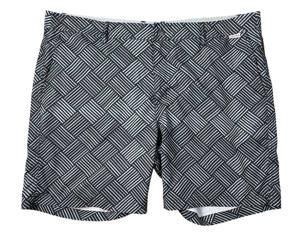 Ibiza Ocean Club Men's Geometric Print Swim Trunks Hybrid Board Shorts Size 36
